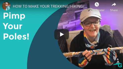 Pimp your walking poles. Make them stand out from the crowd.