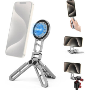 Magnetic Pocket Phone Tripod – Foldable MagSafe Mount & Handle Stick