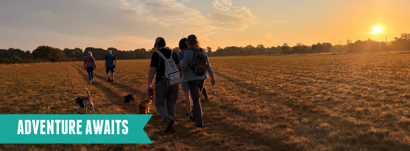 Adventure Geek members on the Wolverton Sunrise Walk