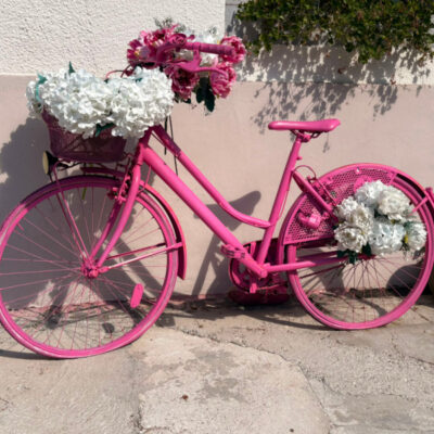 Pink bike in Slovenia. 🇸🇮