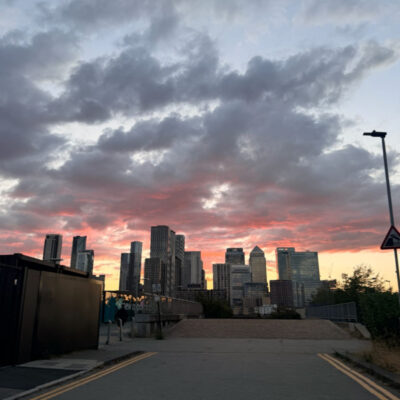 Pink London Skyscape