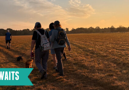 Adventure Geek members on the Wolverton Sunrise Walk
